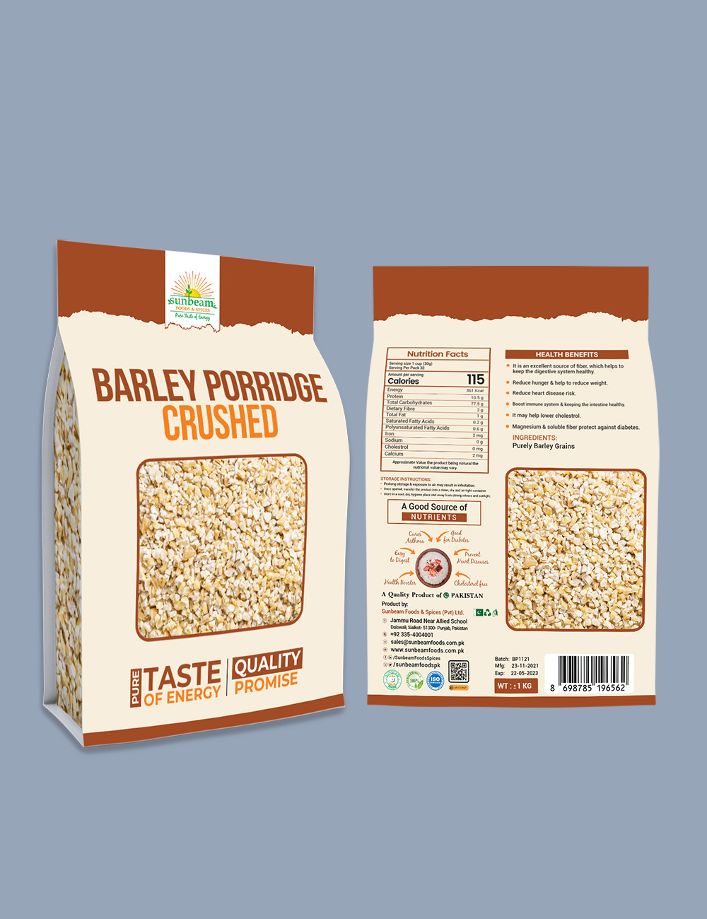 Barley Porridge - Buy Barley Porridge in Pakistan - Sunbeam Foods ...